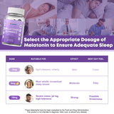 EC Hometec Melatonin Gummies 5mg lifestyle shot with bedtime setting