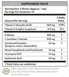 Ecco Bella Plant-Based Collagen Powder 45g back view packaging