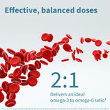 Echiomega Vegan Omega 3-6-9 Capsules on a wooden surface