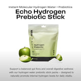 Echo Water Hydrogen Prebiotic Drink Mix sachets back view