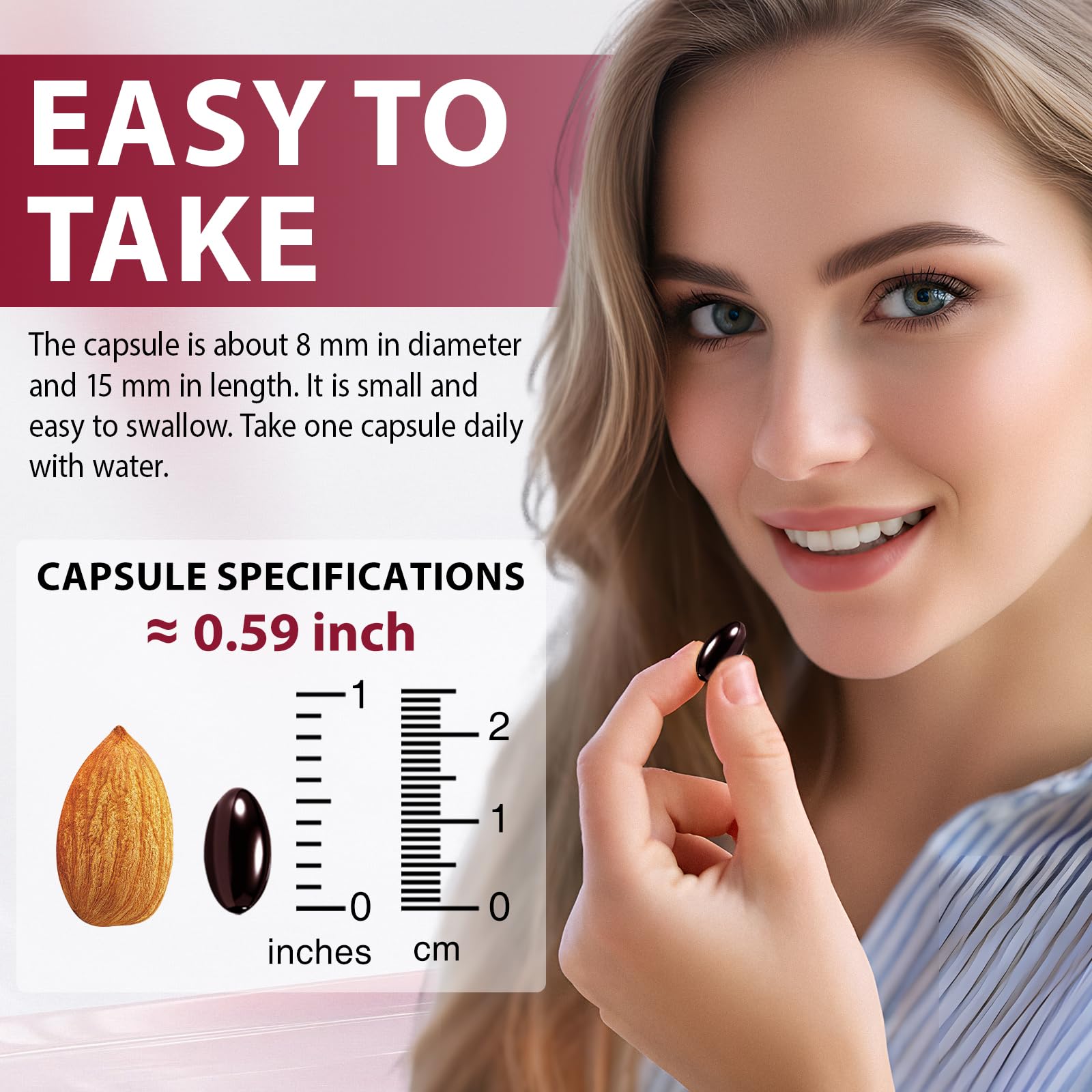 Echoes of the Spring Astaxanthin Softgels 12mg on a wooden surface
