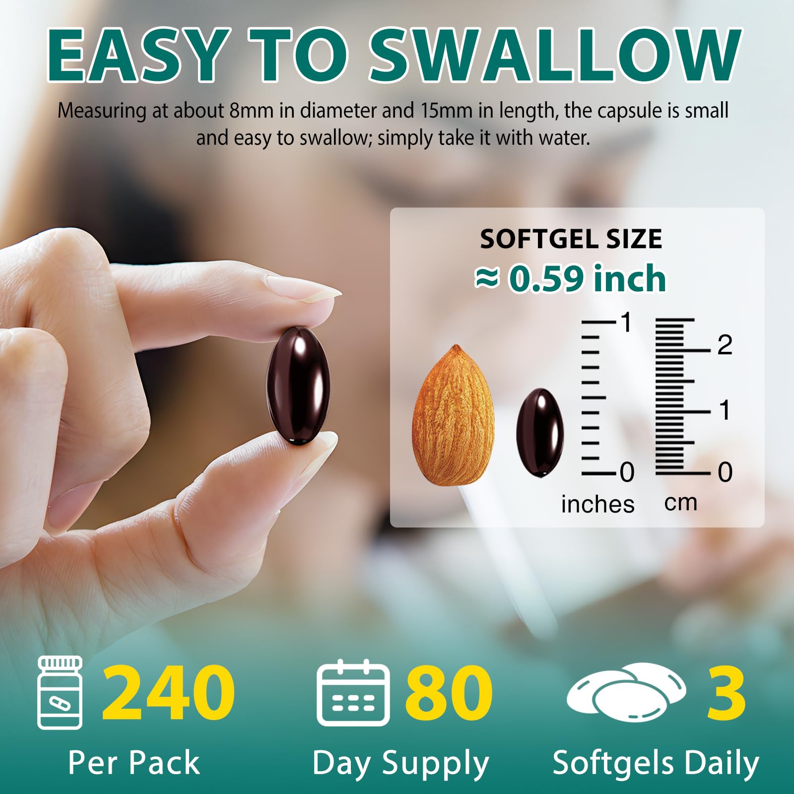 Echoes of the Spring Echinacea 240 Softgels opened bottle showing softgels