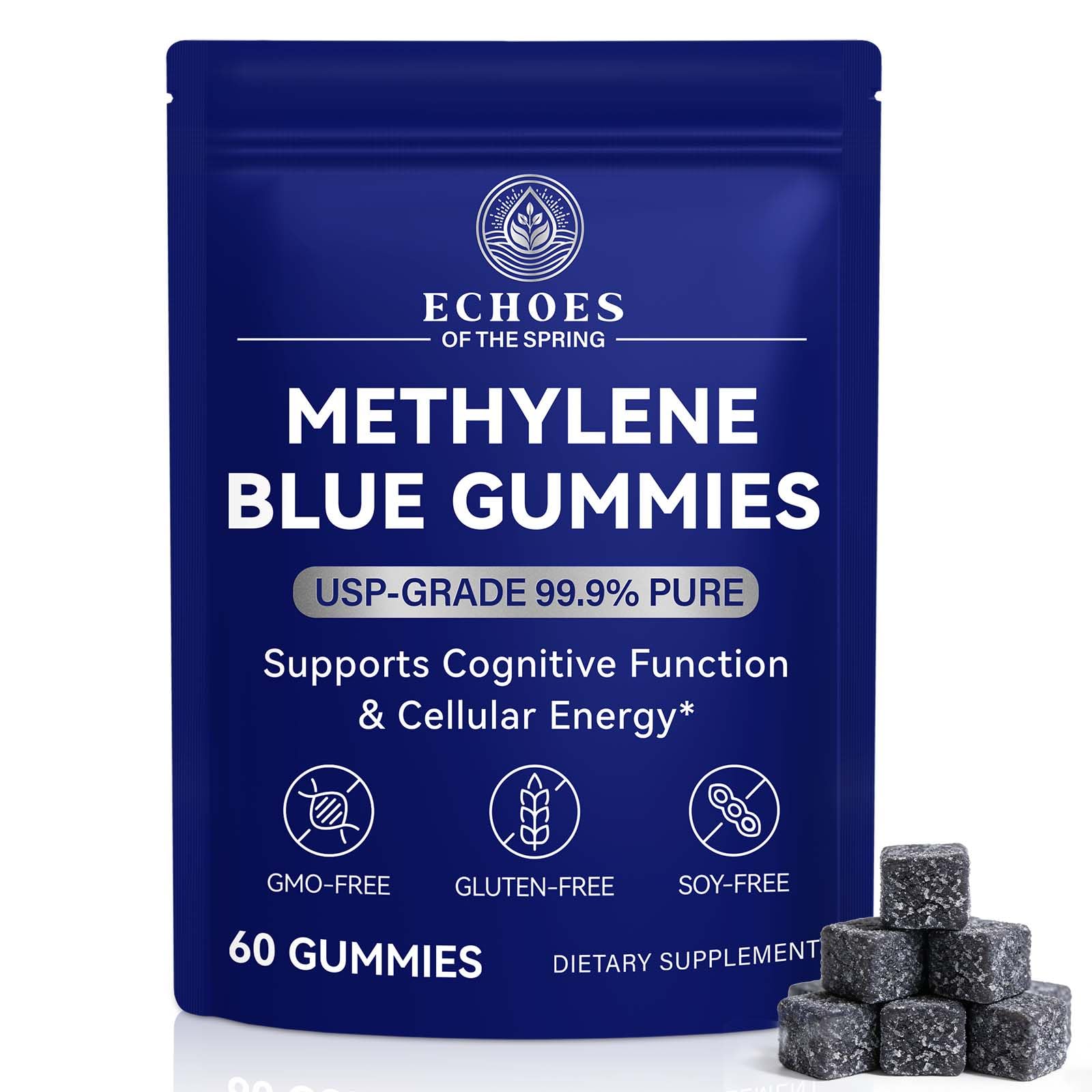 Echoes of the Spring Methylene Blue Gummies front view