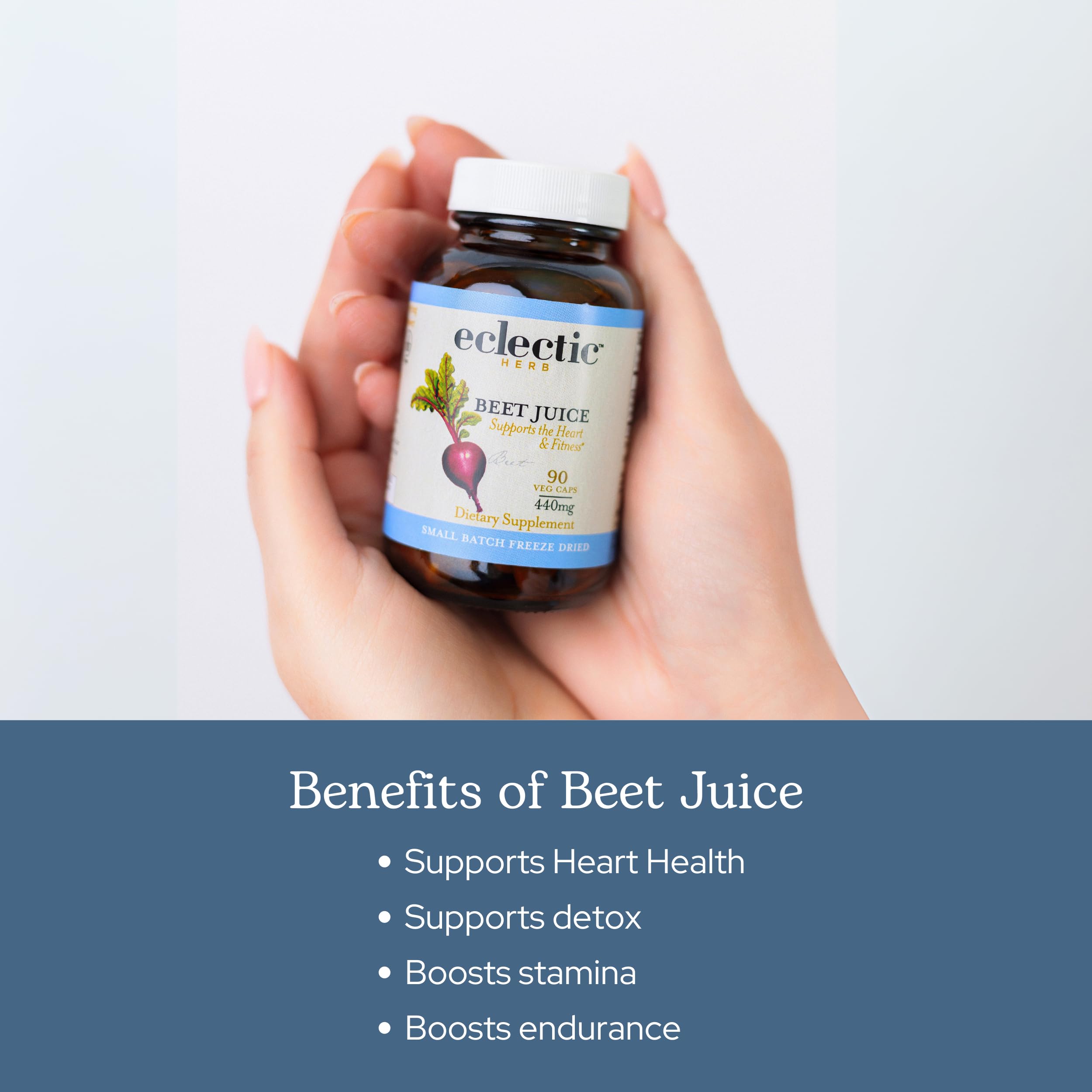 ECLECTIC INSTITUTE Beet Juice Capsules with organic beets