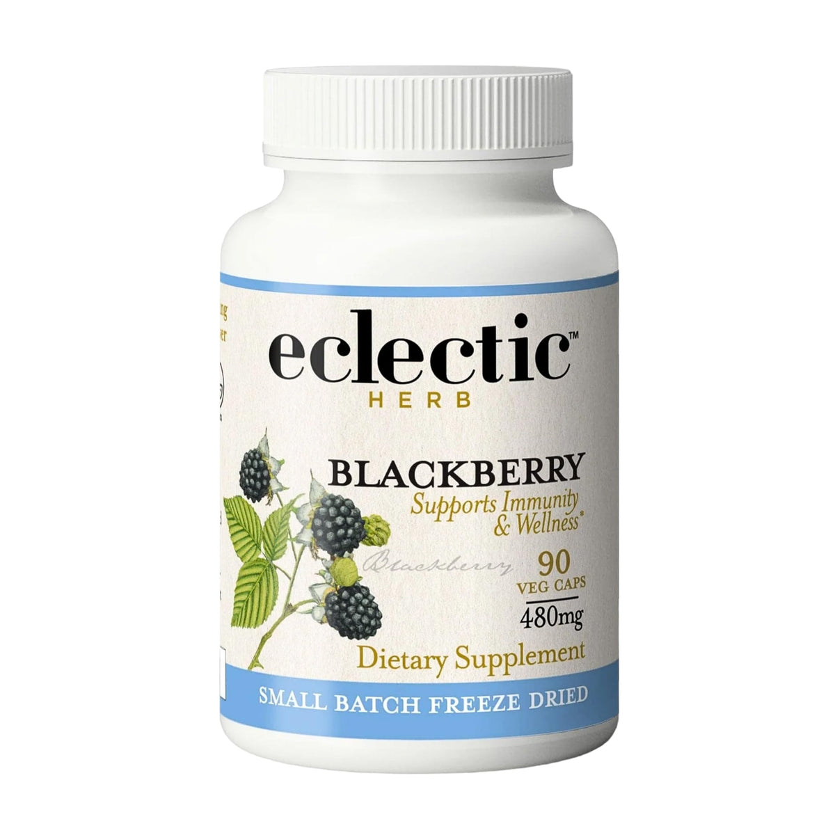 ECLECTIC INSTITUTE Blackberry Capsules 60 Count front view
