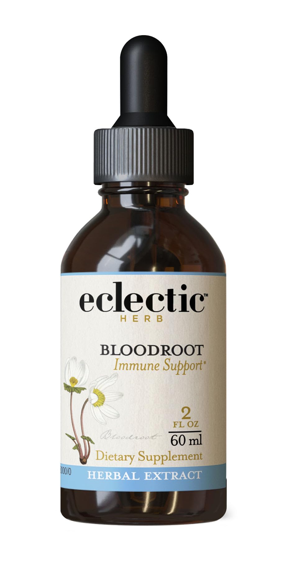 ECLECTIC INSTITUTE Bloodroot Extract front view with label