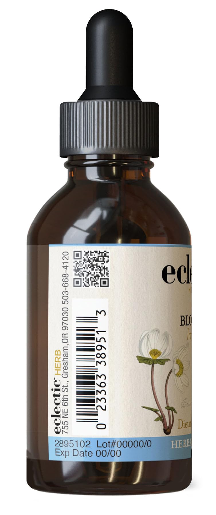 ECLECTIC INSTITUTE Bloodroot Extract packaging with ingredients list