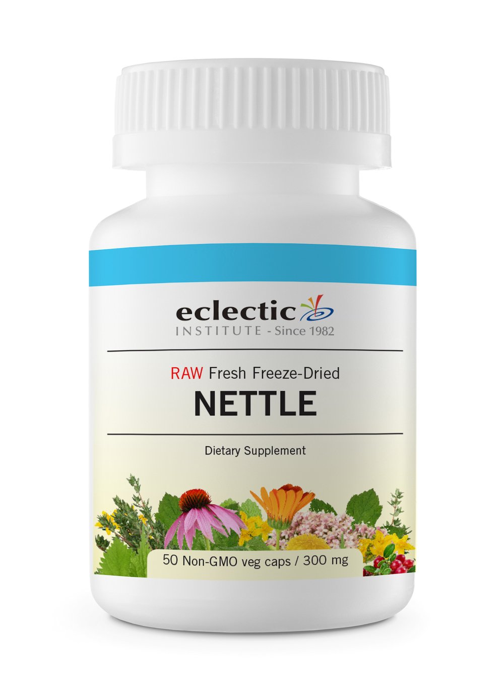 ECLECTIC INSTITUTE Nettle Leaf Freeze-Dried Capsules 5g front view
