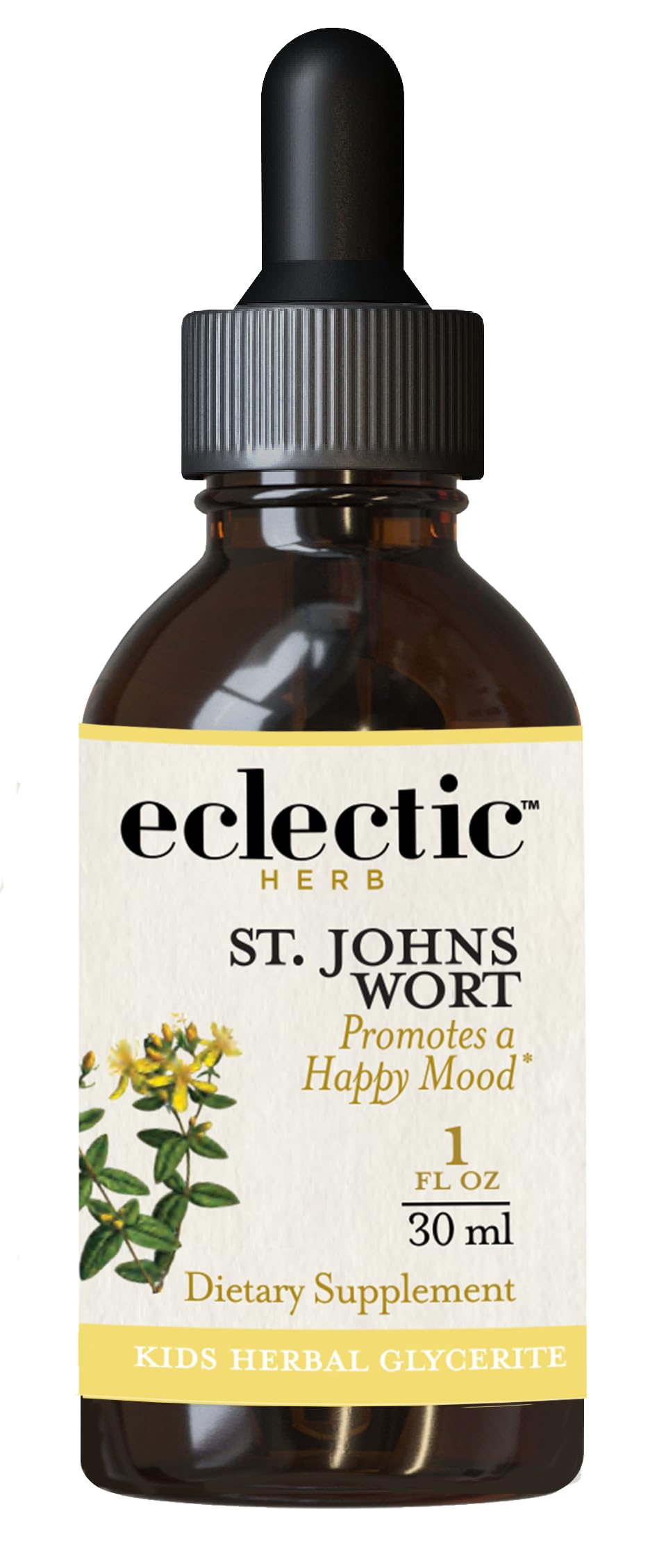 ECLECTIC INSTITUTE St. John's Wort Herbal Supplement front view