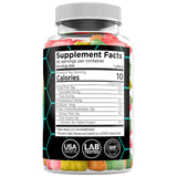 Eclipse Hemp Omega 3-6-9 Gummies in a bowl with a tropical background