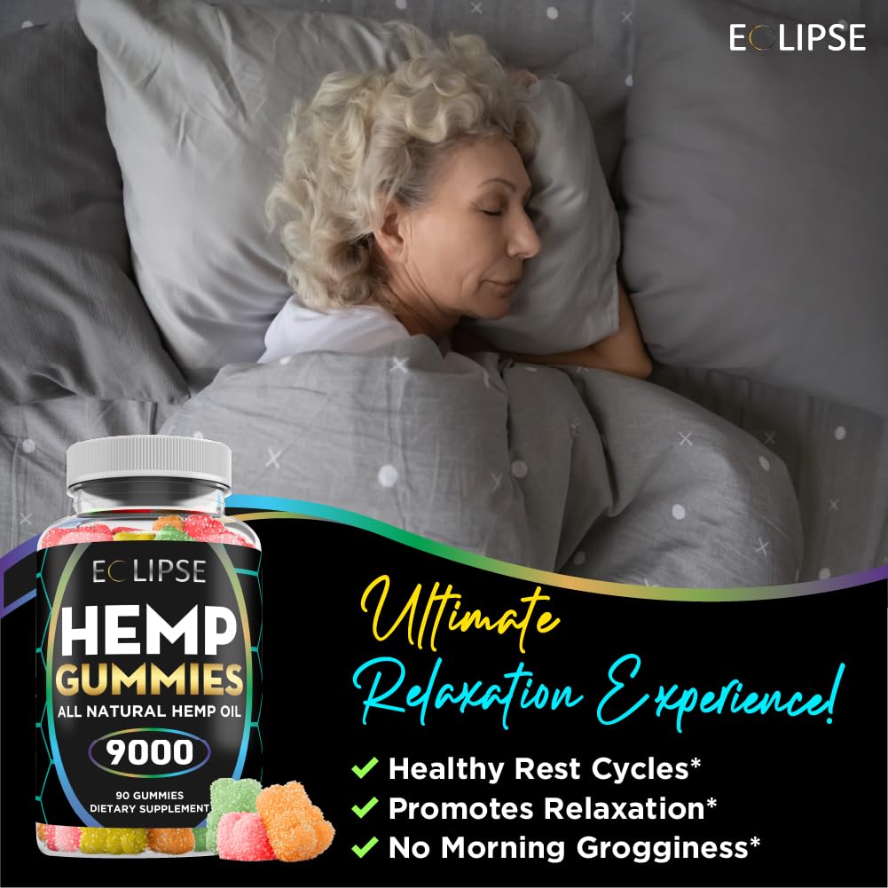 Eclipse Hemp Omega 3-6-9 Gummies packaging side view