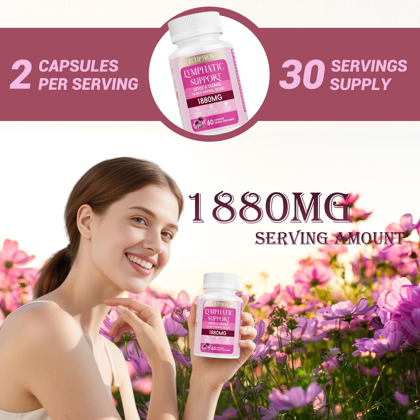 Ecliptron Echinacea supplement with measuring spoon