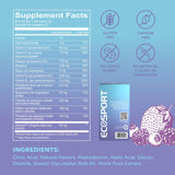 Eco Drink Blueberry Acai Energy Drink Powder packet with water