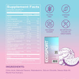 Eco Drink Watermelon Energy Drink Powder packet with water