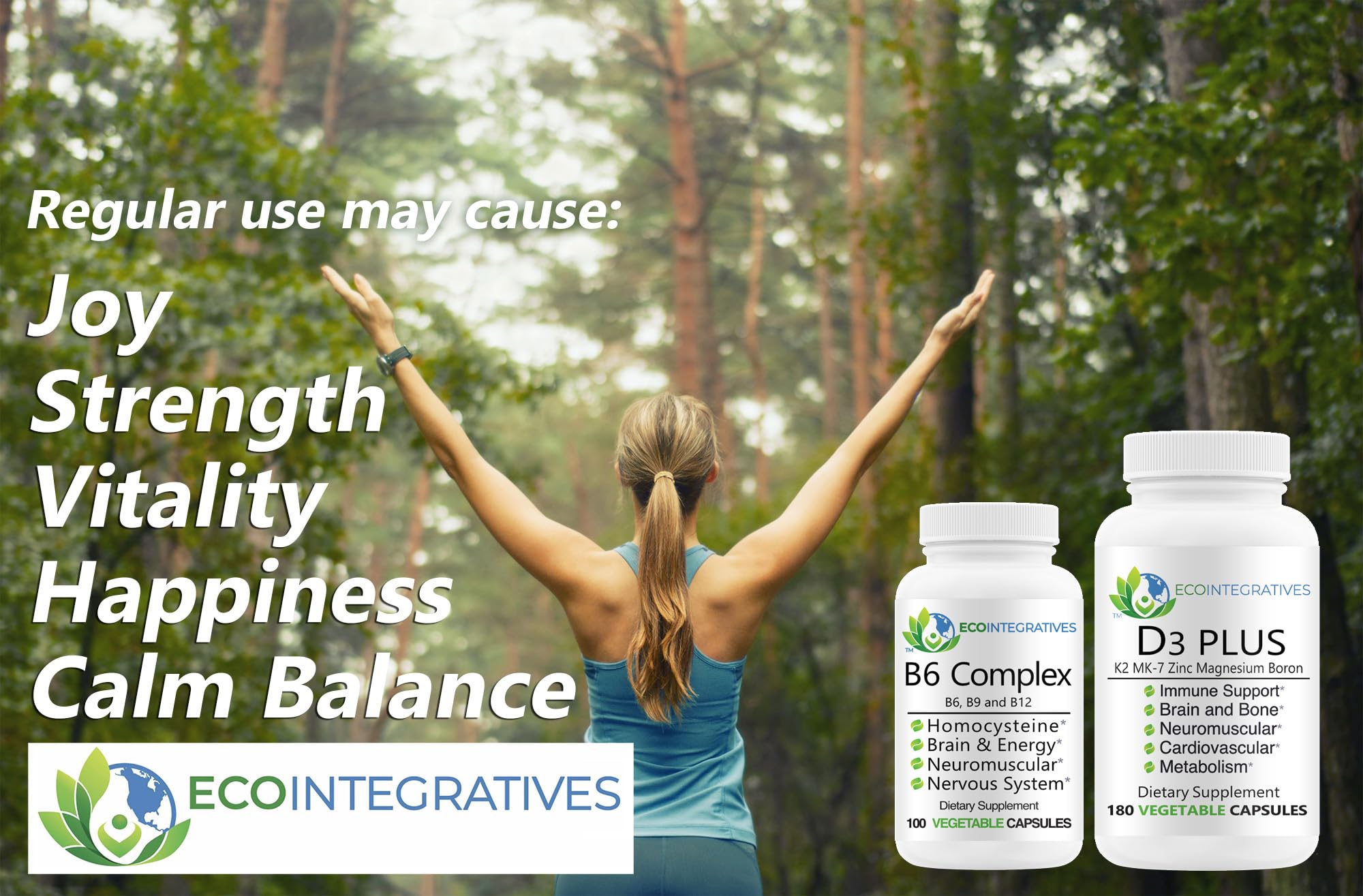 EcoIntegratives B-Complex Vitamins 30 Capsules with packaging