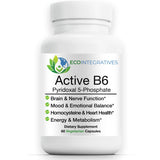 EcoIntegratives B6 (Pyridoxal Phosphate) 33.8mg 90 Capsules front view