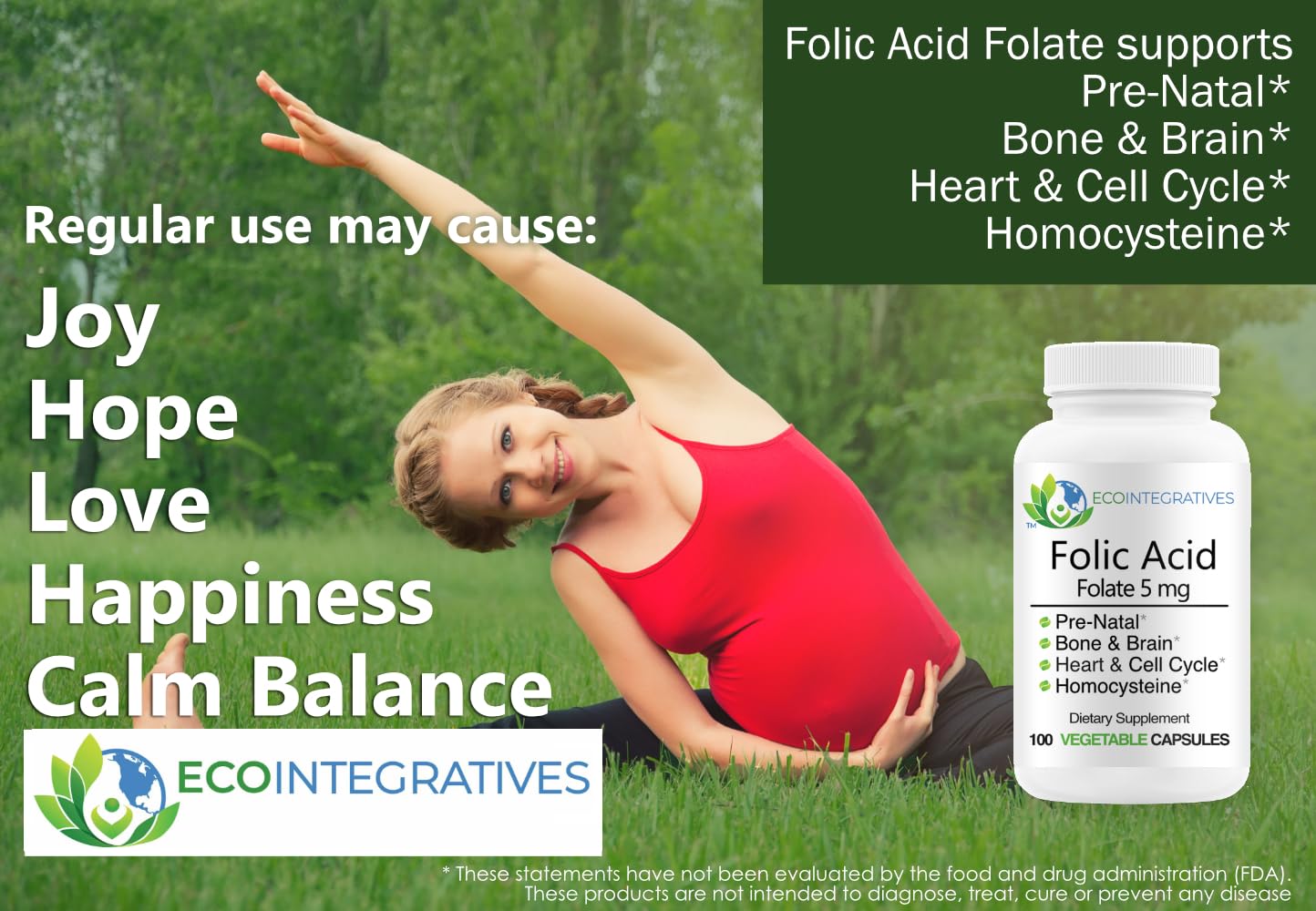 EcoIntegratives Folate Supplement 8,333 mcg packaging