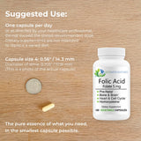 EcoIntegratives Folate Supplement 8,333 mcg side view