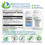 EcoIntegratives Multi-Enzyme Supplement back view with ingredient list