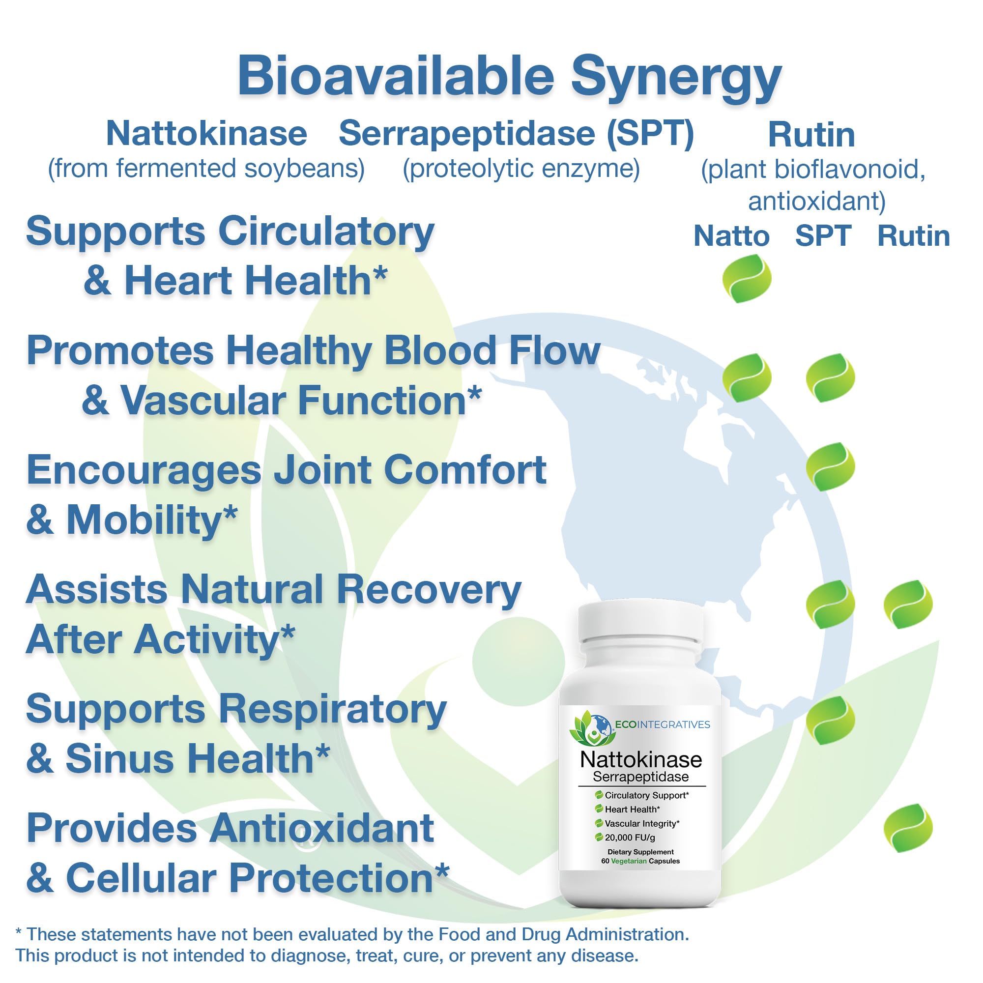 EcoIntegratives Multi-Enzyme Supplement with a measuring spoon for dosage