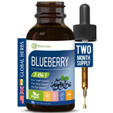 ECOLINIA Blueberry Herbal Drops 30ml front view