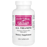 Ecological Formulas All Thiamine Dietary Supplement 100g front view