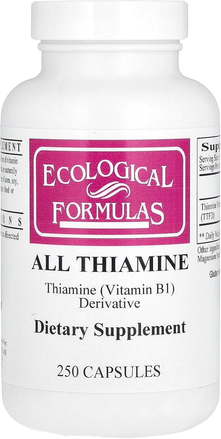 Ecological Formulas Allithiamine 50 mg 250 capsules front view