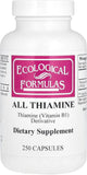 Ecological Formulas Allithiamine 50 mg 250 capsules front view