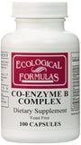 Ecological Formulas Co-Enzyme B Complex 100 capsules front view