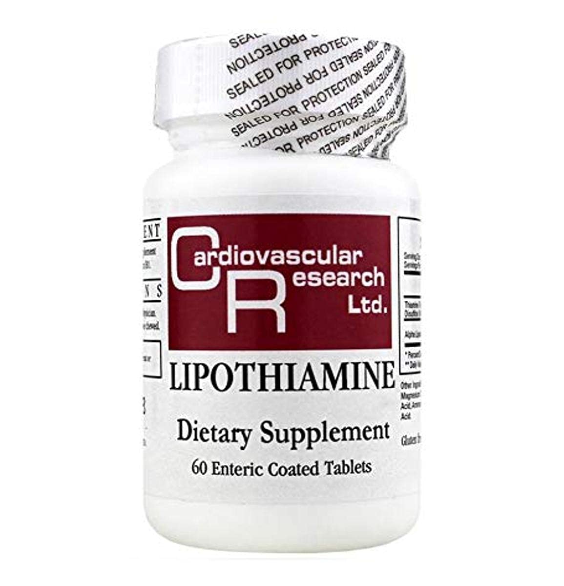 Ecological Formulas Lipothiamine 60 Tablets bottle front view
