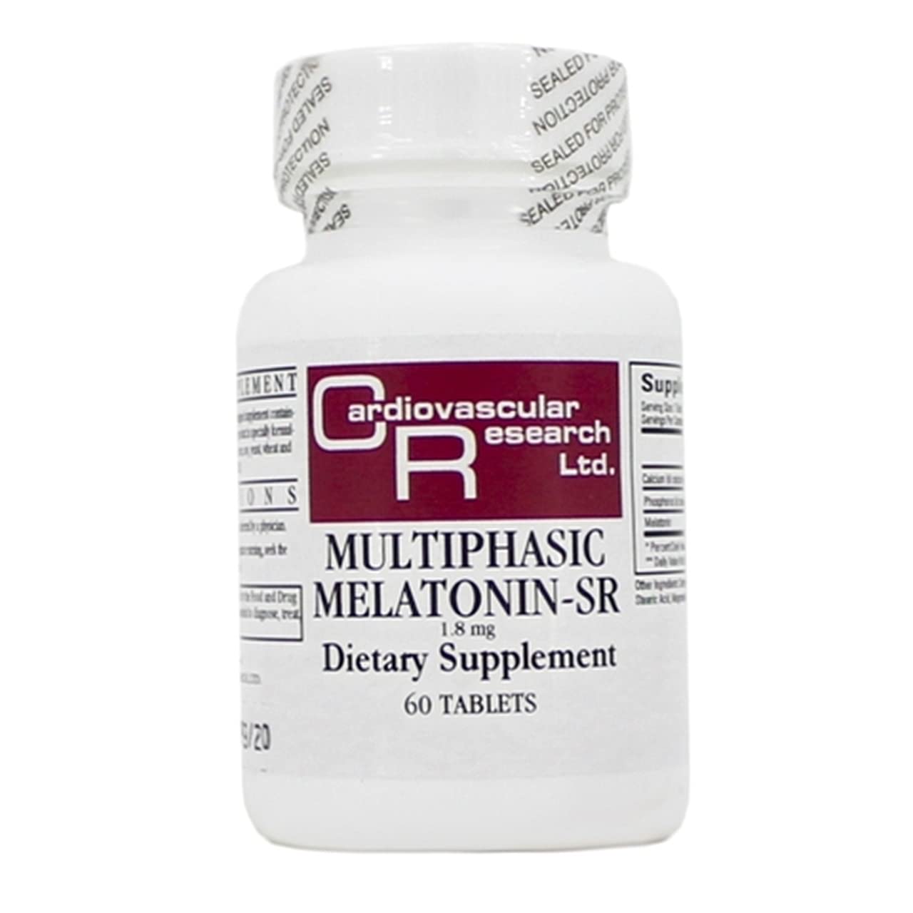 Ecological Formulas Multiphasic Melatonin-SR 1.8 mg 60 tablets front view