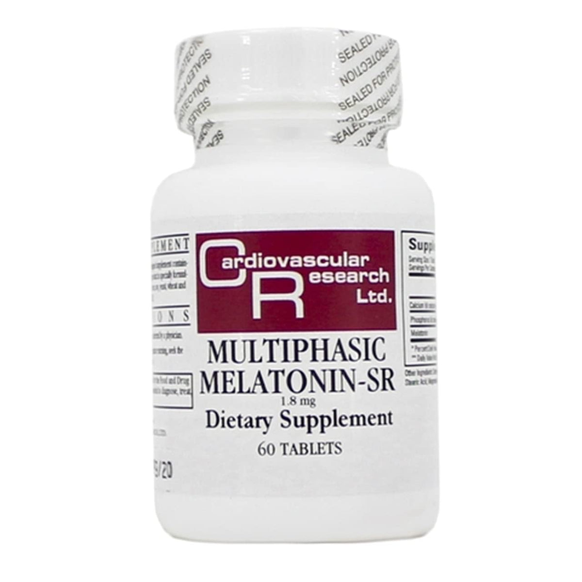 Ecological Formulas Multiphasic Melatonin-SR 1.8 mg 60 tablets front view