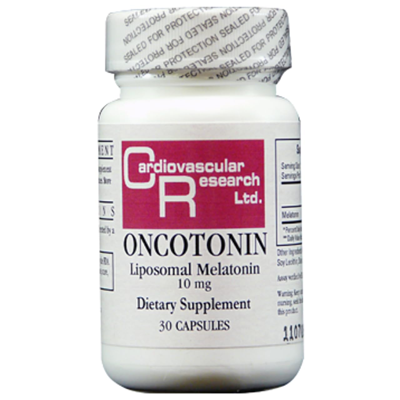 Ecological Formulas Oncotonin Melatonin 10mg capsules front view
