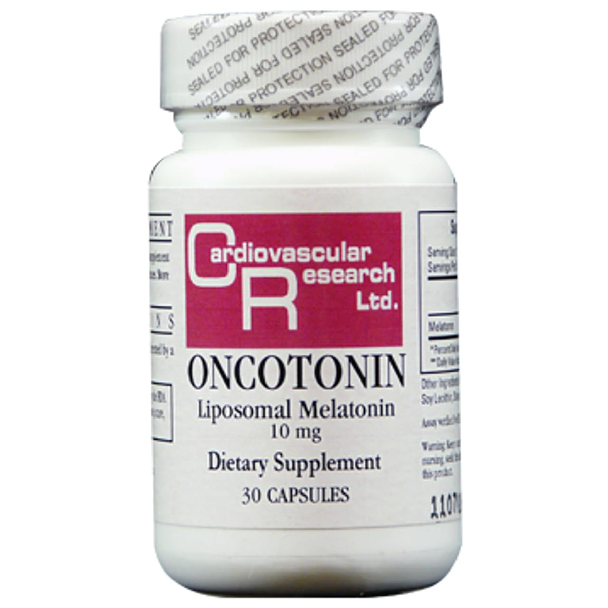 Ecological Formulas Oncotonin Melatonin 10mg capsules front view