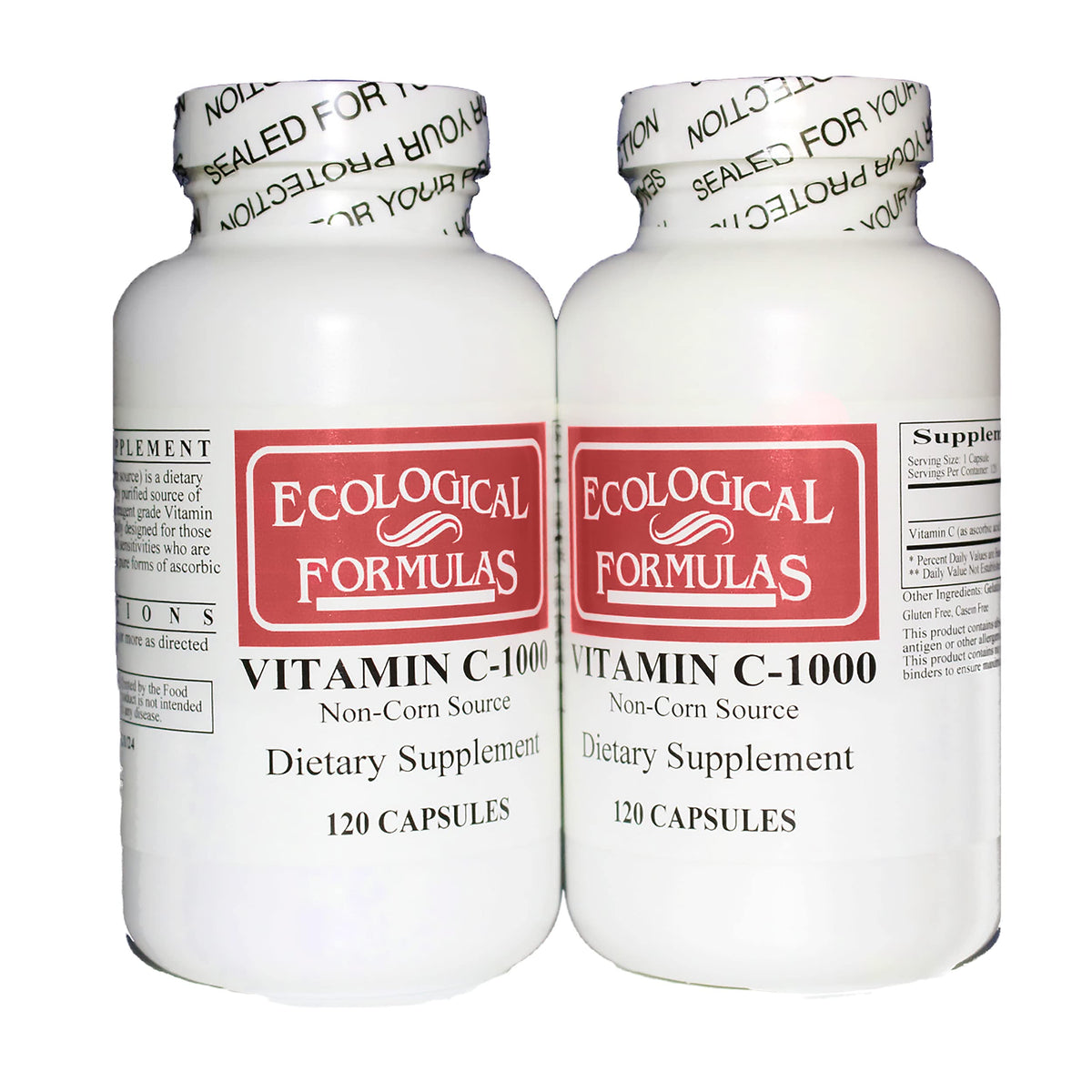 Ecological Formulas Vitamin C C-1000 1000mg Tapioca front view