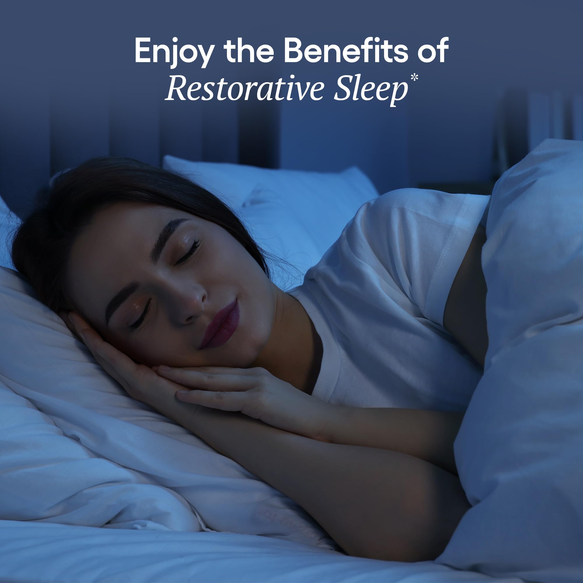 EcoNugenics ecoSleep Sleep Aid 60 Capsules on a wooden table