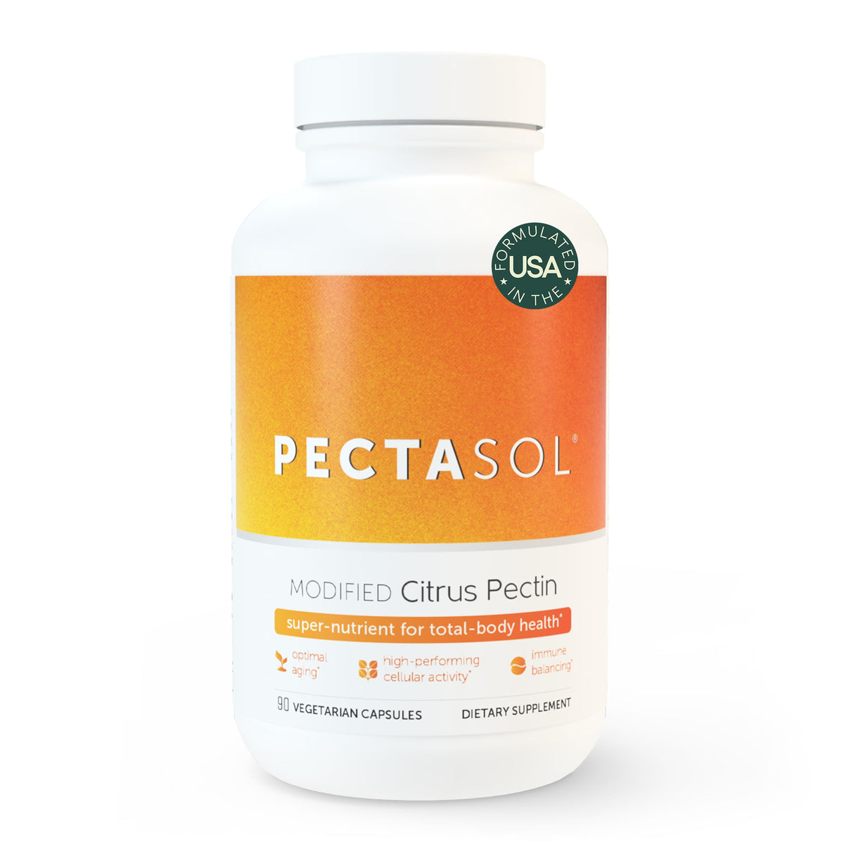 EcoNugenics PectaSol Modified Citrus Pectin 133g front view