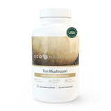 EcoNugenics Ten Mushroom Supplement front view with 60 capsules