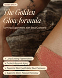Ecosh Golden Skin Beta Carotene Supplement 60 Capsules side view