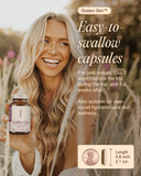 Ecosh Golden Skin capsules with fresh fruit