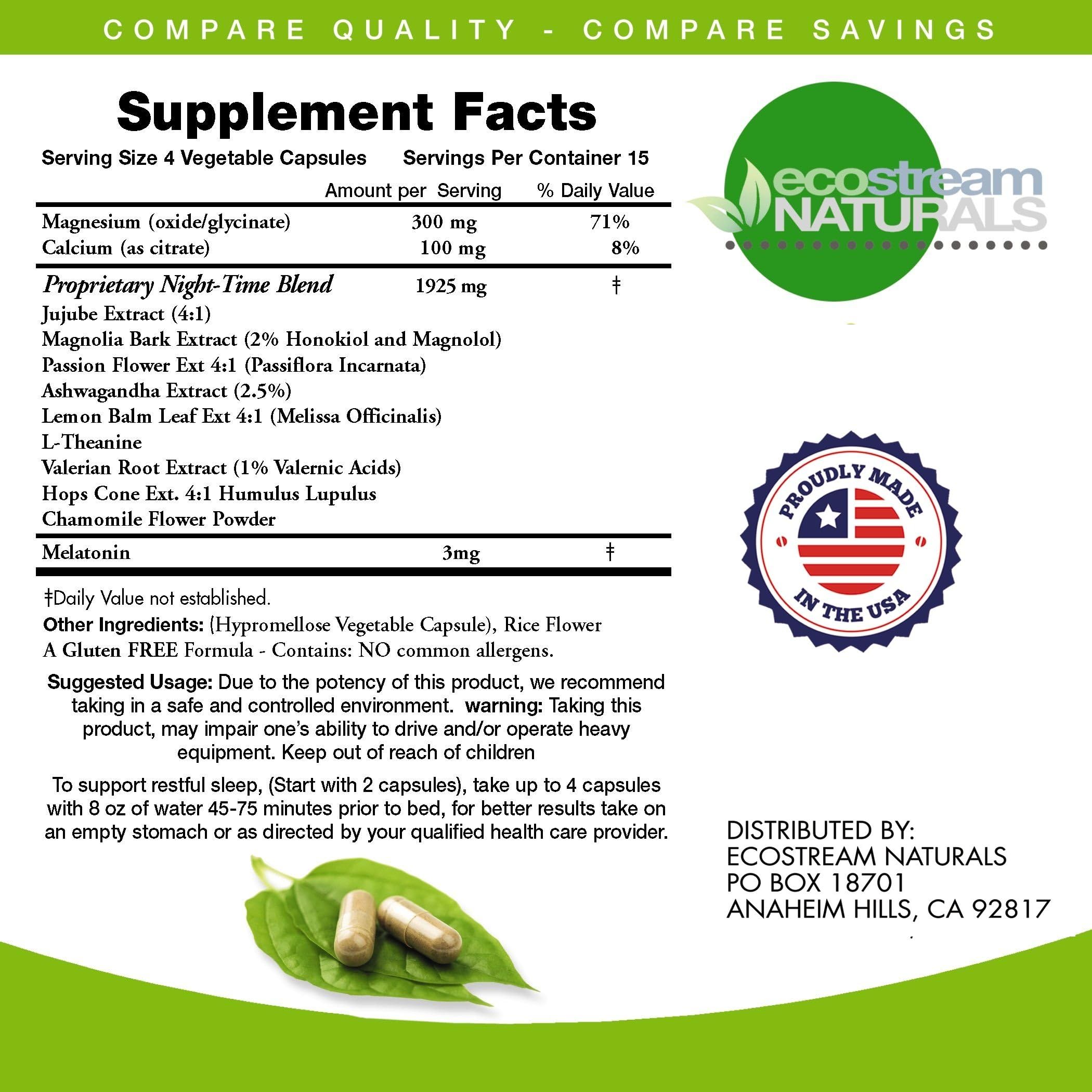ecostream Naturals Muscle Support PM Capsules packaging