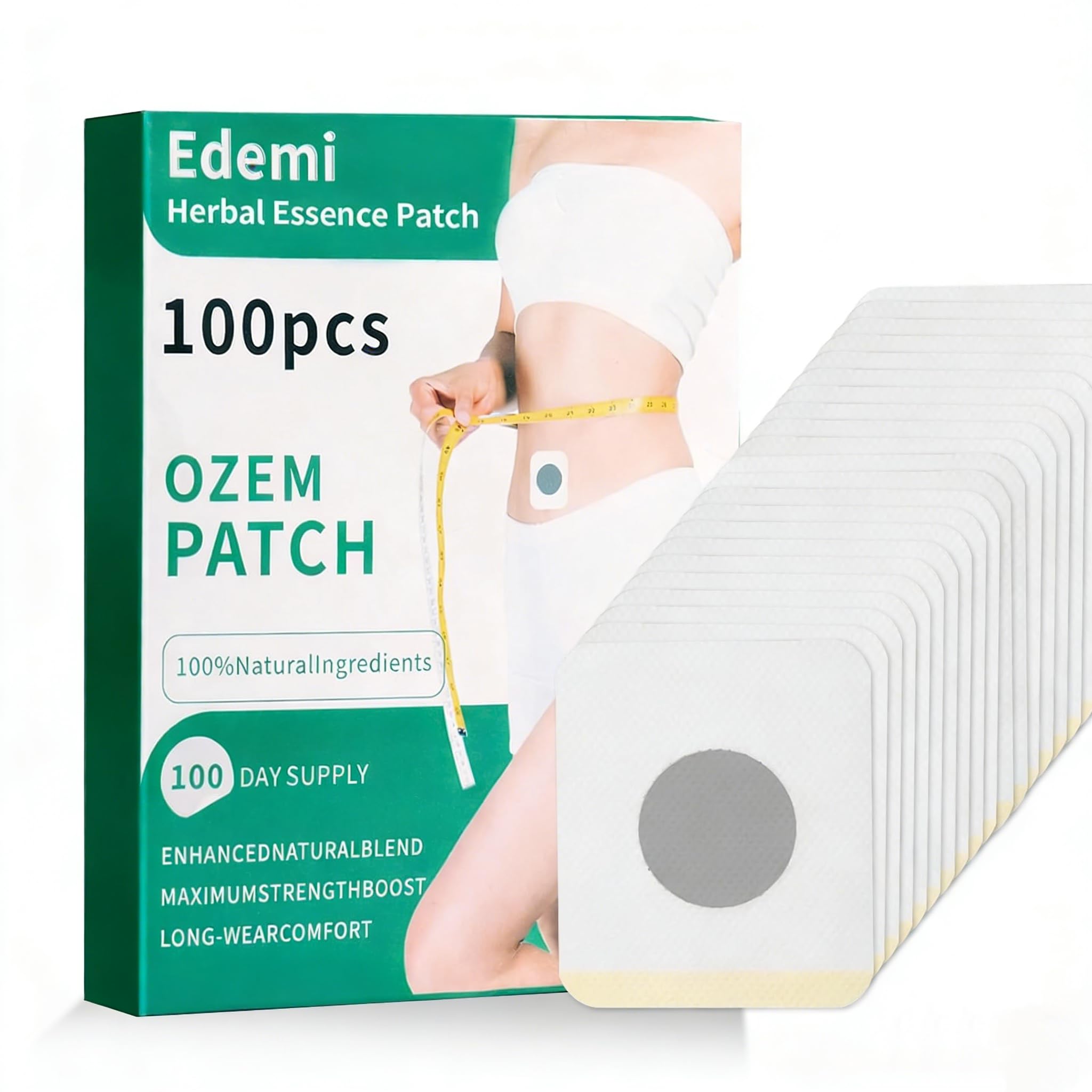 Edemi Herbal Care Patches 100-count pack front view