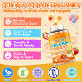 Edmmyliy Kids Calcium Gummies displayed with children's toys