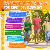 Edmmyliy Kids Calcium Gummies showing gummy texture and shape