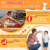 Edmmyliy Kids Calcium Gummies with a measuring spoon for dosage
