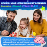 Edmmyliy Kids Magnesium Gummies displayed with fresh berries