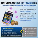 Edmmyliy Men's Multivitamins 40+ Gummies close-up showing berry flavour