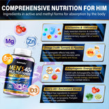 Edmmyliy Men's Multivitamins 40+ Gummies in hand for scale