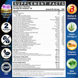 Edmmyliy Men's Multivitamins 40+ Gummies side view showing nutritional information