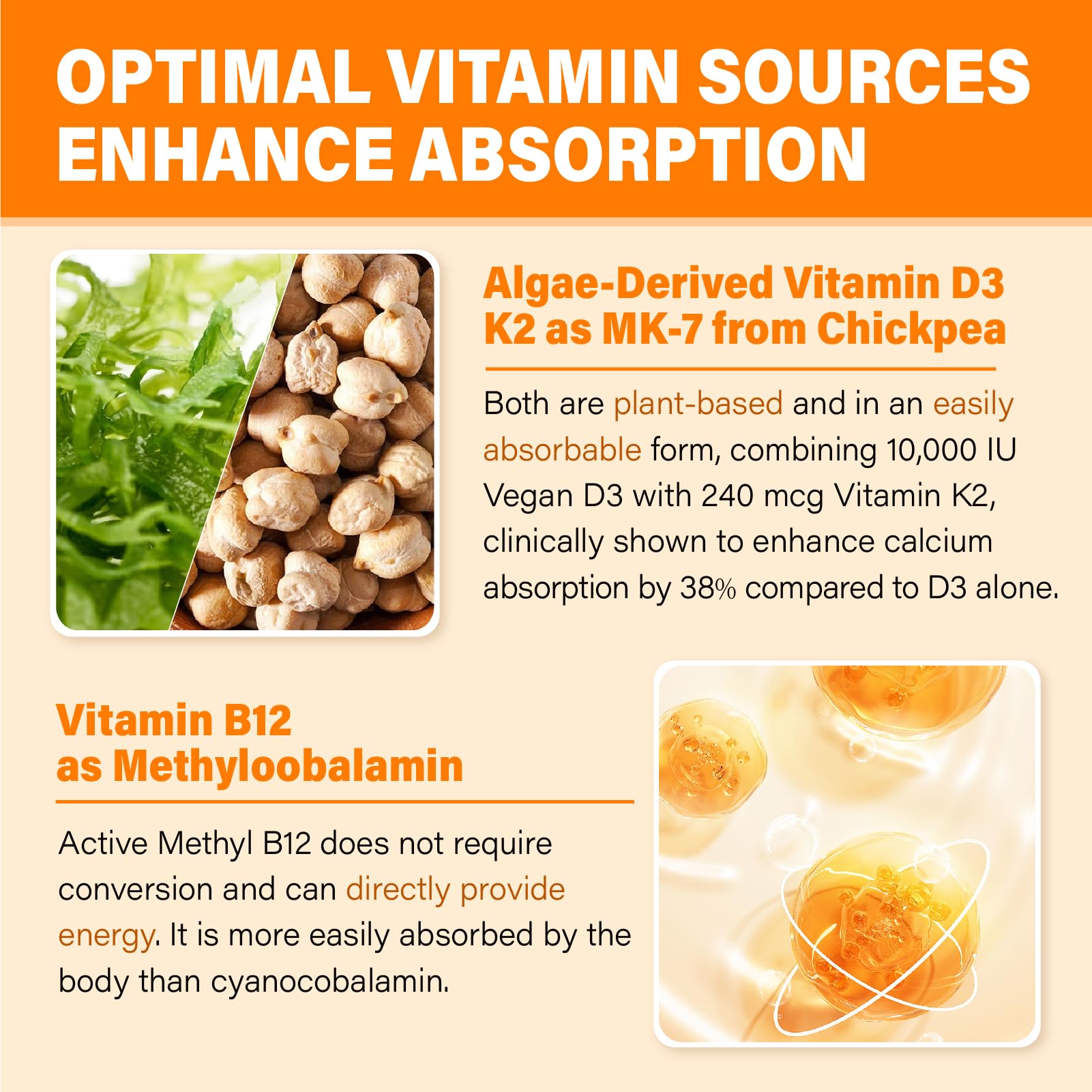 Edmmyliy Vitamin D3 K2 Gummies natural strawberry flavour